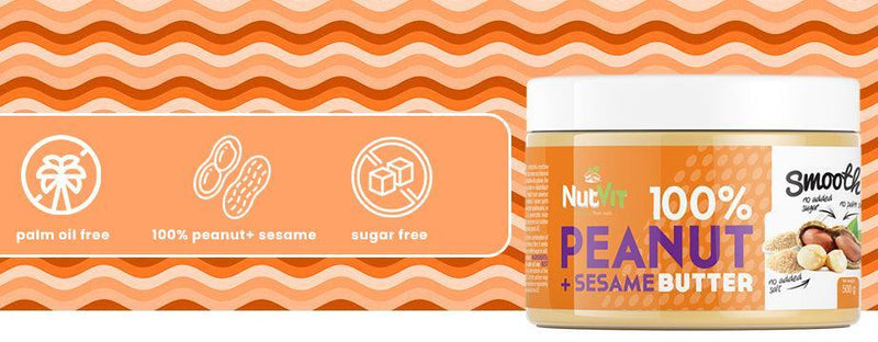 NutVit 100% Peanut + Sesame Butter 500 g