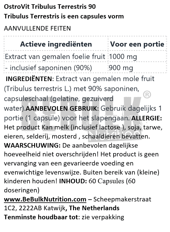 OstroVit Tribulus Terrestris 90 60 capsules