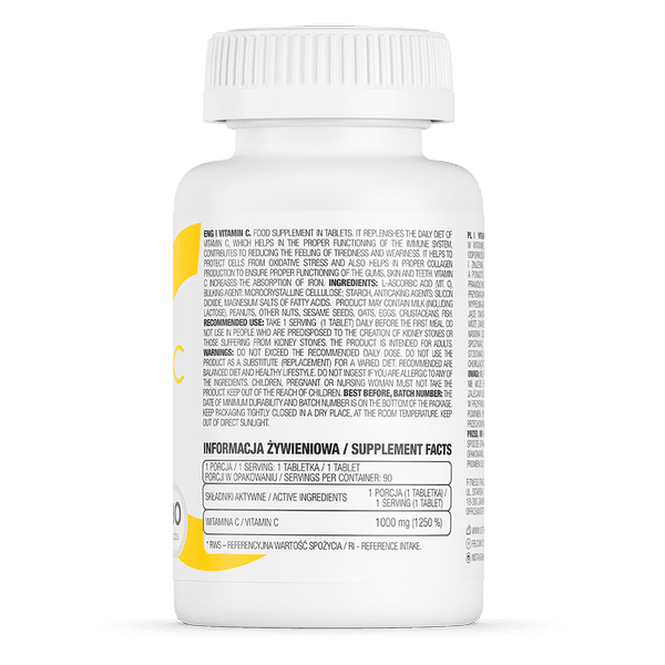 Vitamin C 1000mg - 30 Tablets - OstroVit