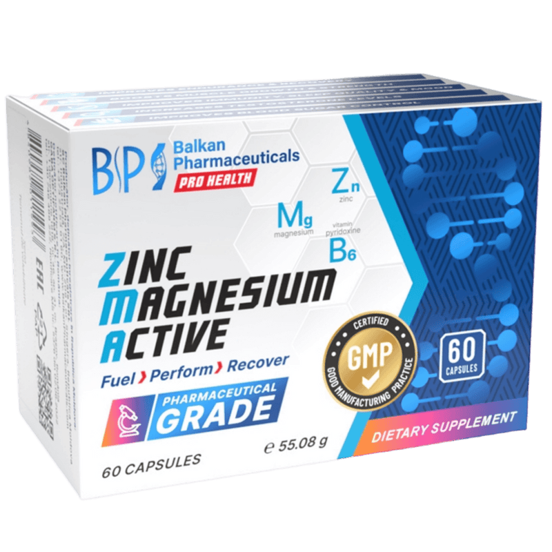 ZMA - 60 Capsules - Balkan Pharmaceuticals